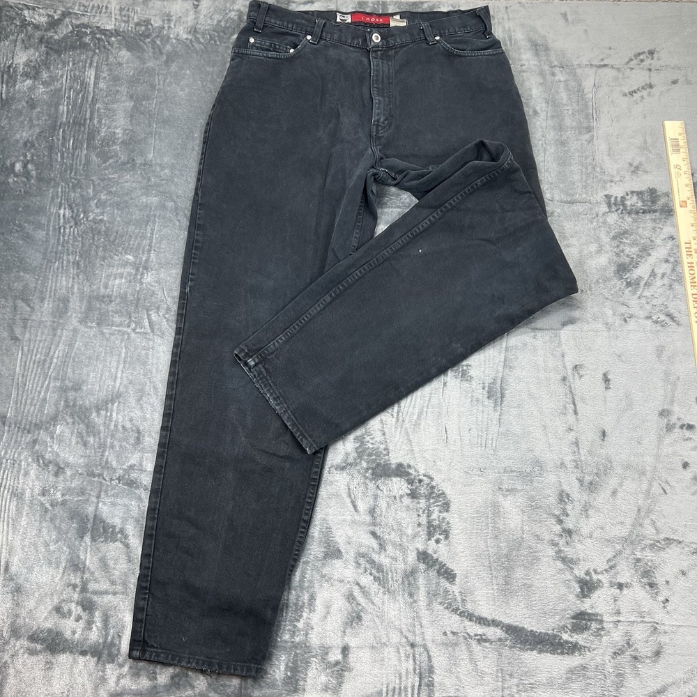 VTG 1996 Levis Silver Tab Men's Baggy Loose 36X34 Black Jeans USA 90s Y2K EUC - Picture 2 of 16